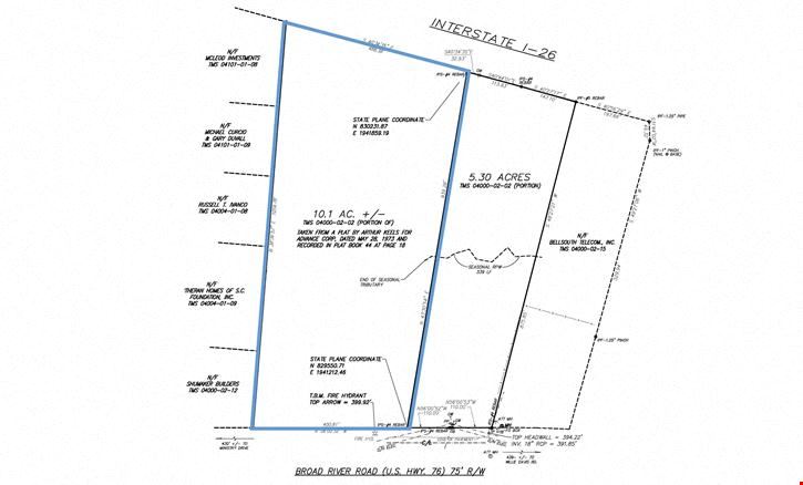 10.1-Acre Commercial Site Fronting I-26 and Broad River Road