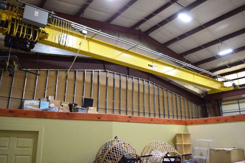 5,300 SF warehouse building w/ storage yard