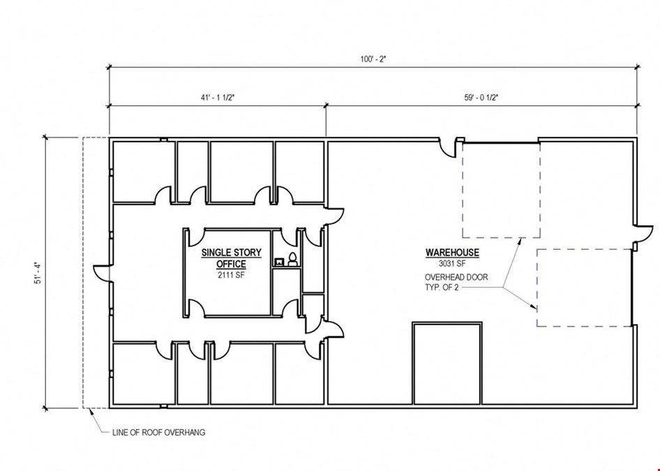 5,142 SF Office/Shop with Jib Crane on 2 Acres - Midland, TX