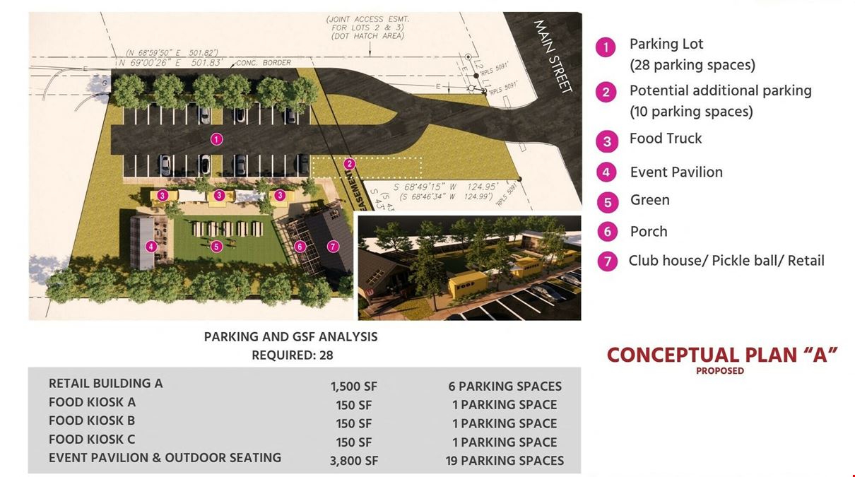 Downtown Commercial Land in Libery Hill