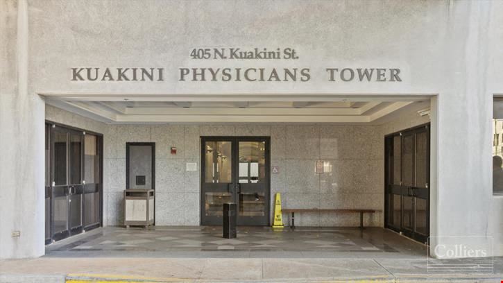 405 North Kuakini St (Kuakini Physicians Tower) - Medical Office Suites For Sale (Leasehold)