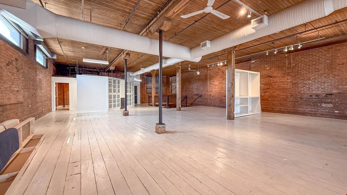 High profile commercial space available in the Old Cannery Building.