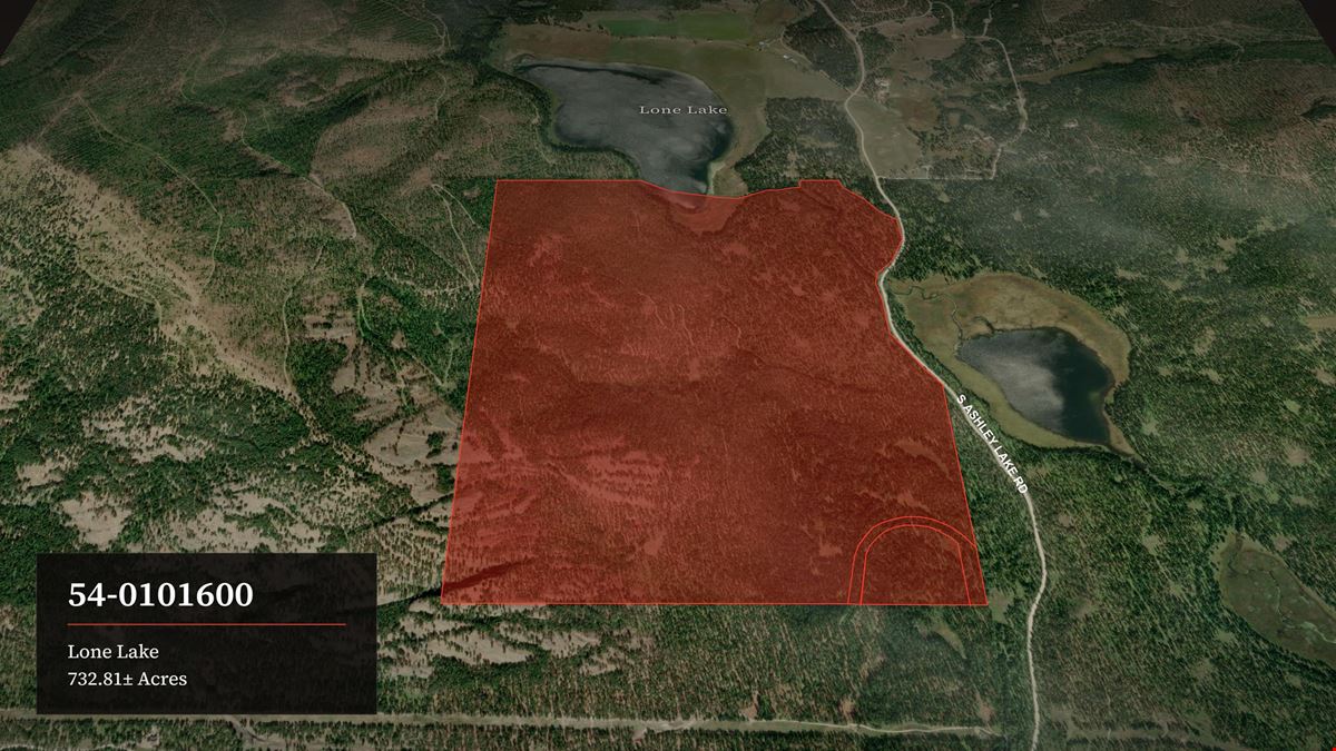 733 Unzoned Acres with Open Meadow Ground in Montana's Lone Lake Country