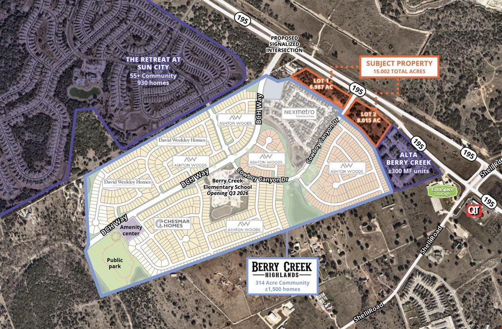 Berry Creek Highlands Retail Parcels