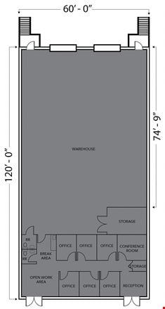 Preview of Industrial space for Rent at 741 Merritt Capital Drive