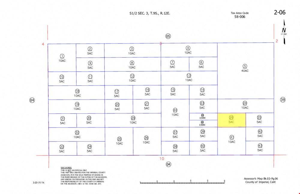 ±5.11 Acres of Level Land in Niland, CA