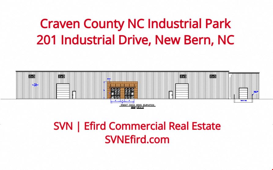 Craven County Industrial Park Climate-Controlled Flex Warehouses For Lease