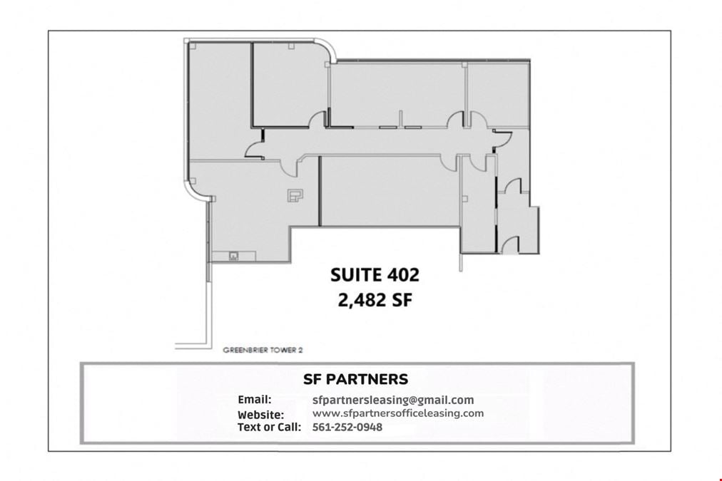2482 SF Suite 402 Professional Office Space
