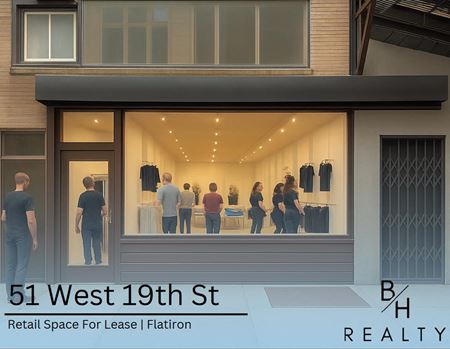 Preview of Retail space for Rent at 51 W 19th St