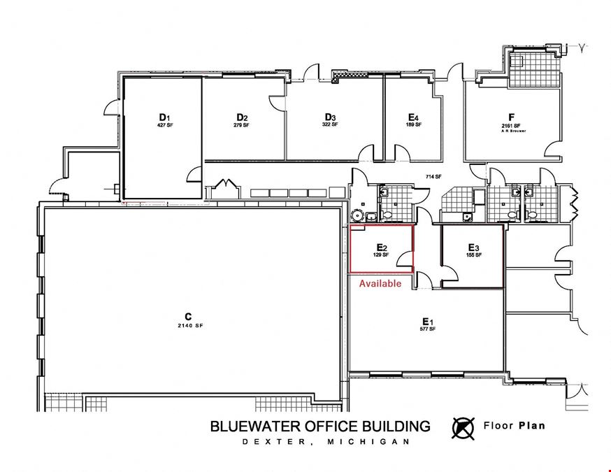 Bluewater Building Offices for Lease in Dexter