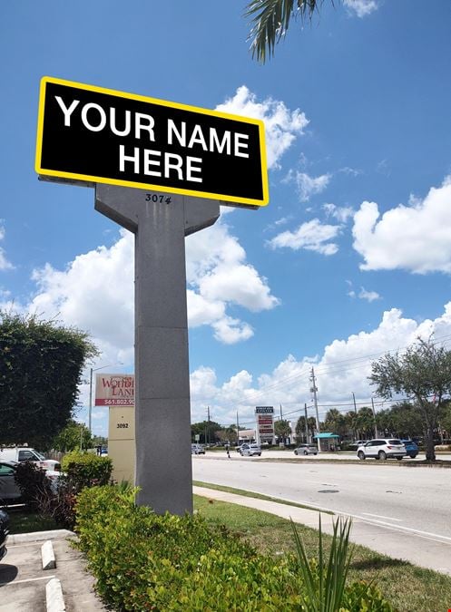 Freestanding WPB Retail with Signage