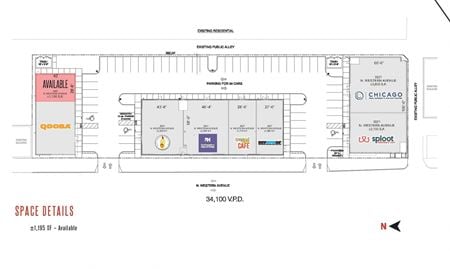 Preview of Retail space for Rent at Western Avenue & Addison Street