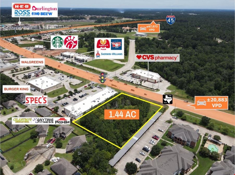 $1 Auction – 1.44 AC Parcel Houston MSA | 20K VPD Traffic Count