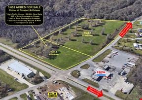 3.652 Acre Commercial Hard-Lit Corner at Prospect/Coteau