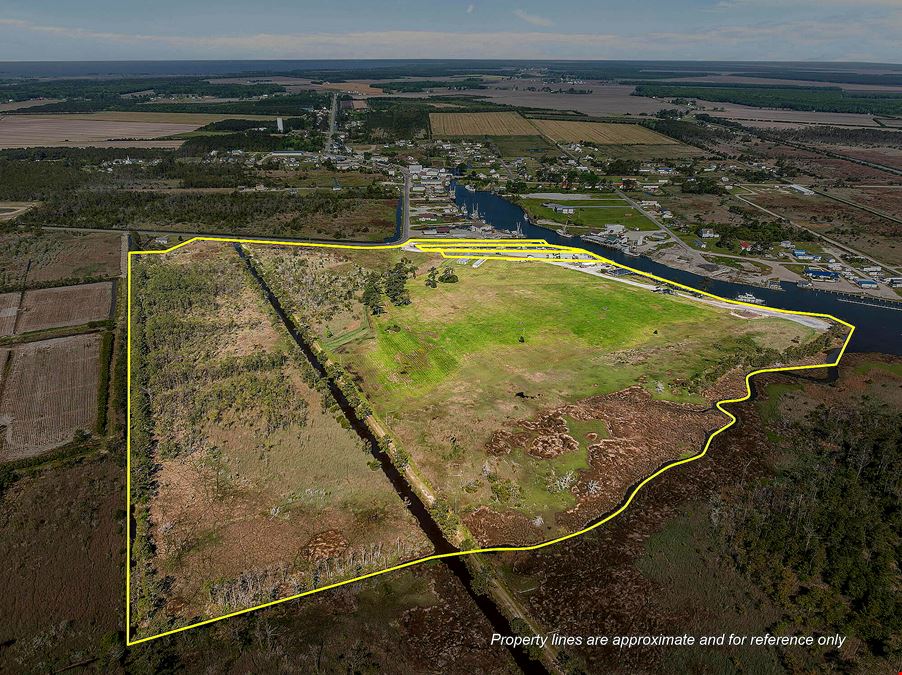55 +/- Acre Waterfront Development Site & Marina - Engelhard NC