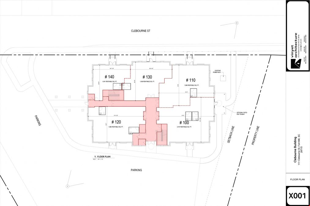 Clebourne Building:  Office, Retail, Restaurant Spaces For Lease