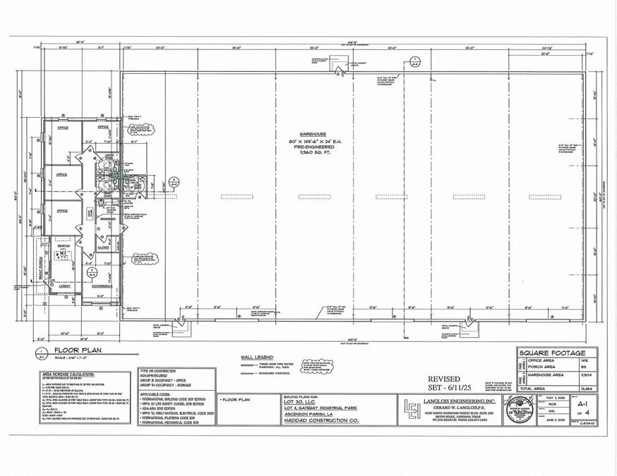 Industrial Warehouse w. +/- 1.5 Acre Laydown Yard