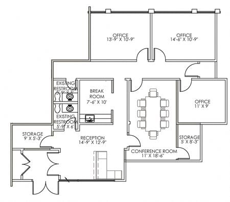 Preview of Office space for Rent at 2201 Regency Road