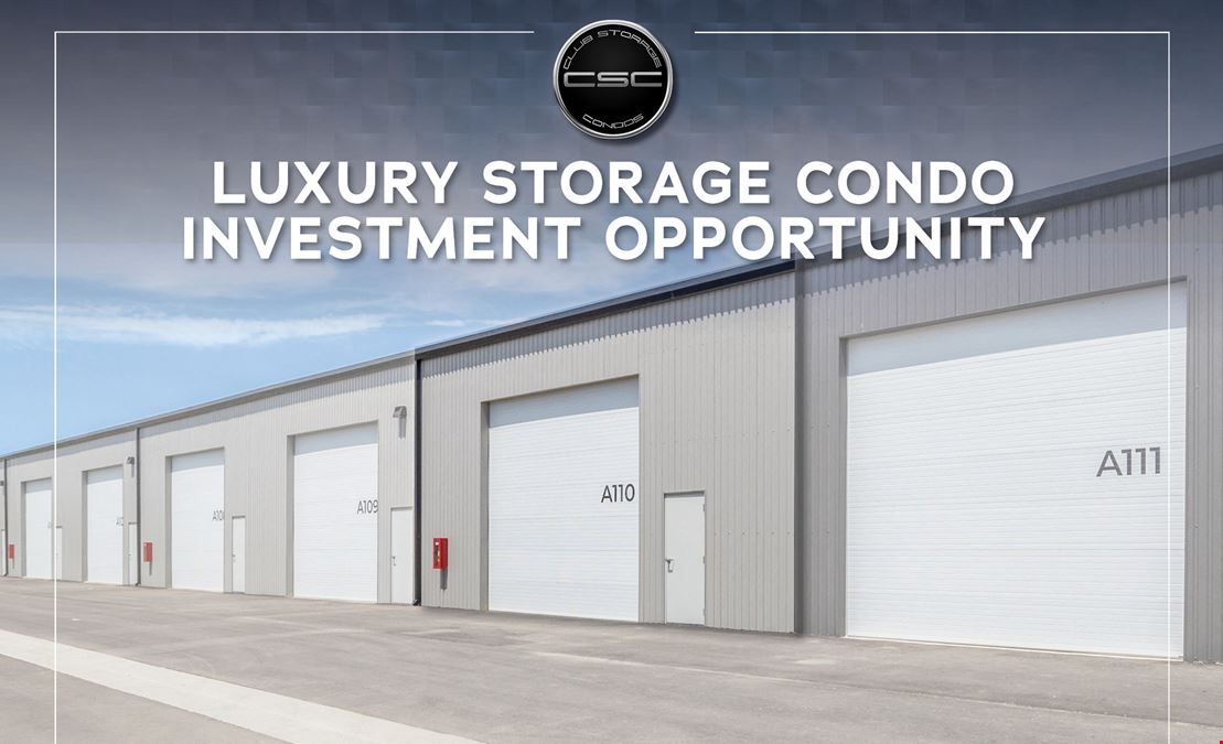 Club Storage Condo Investment Opportunity