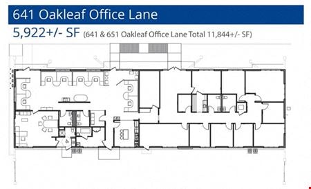 Preview of commercial space at 641 and 651 Oakleaf Office Lane