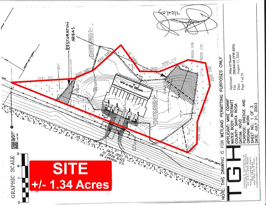 High-Visibility +/- 2.03 AC Development Opportunity on Hwy 90