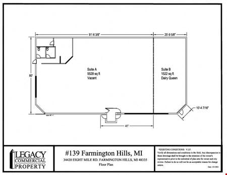 Preview of Retail space for Rent at 34420 Eight Mile Rd.