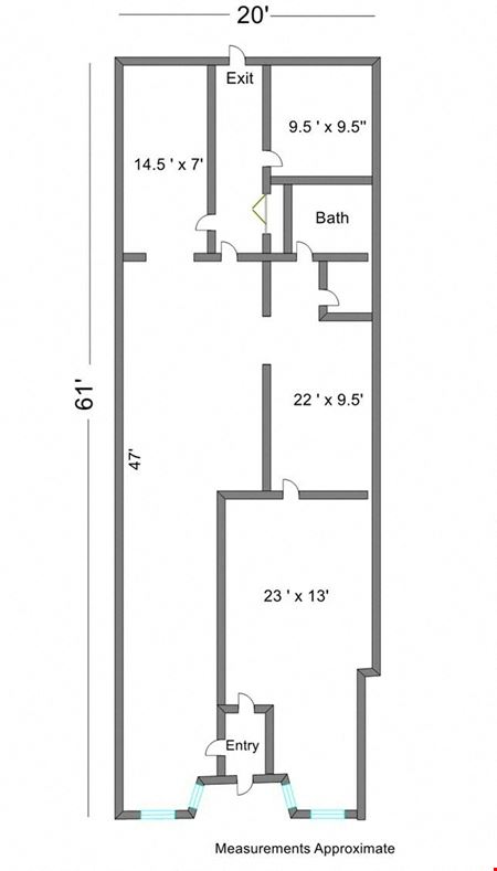 Preview of commercial space at 112 S State St