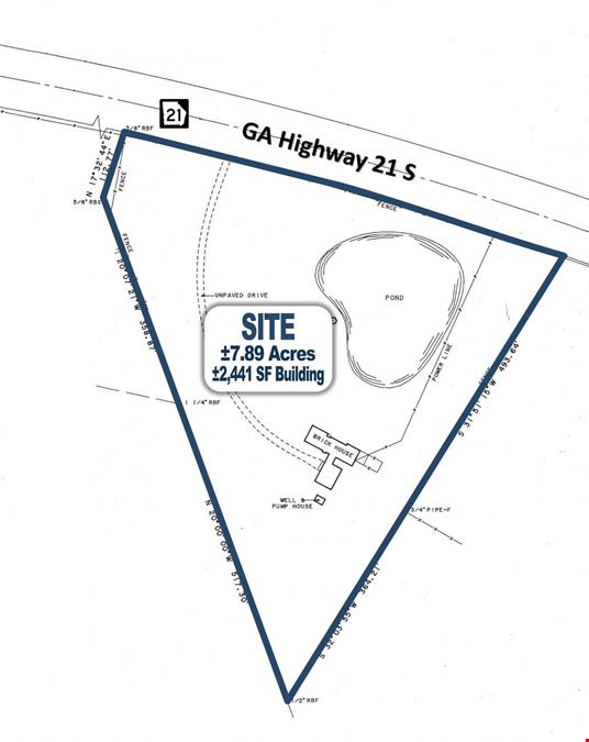 ±7.89 Acres Along GA Highway 21 | For Sale