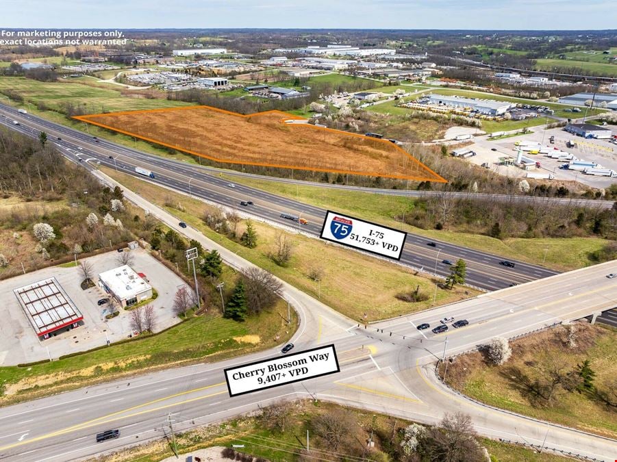 15.65 acres of Highly Visible Commercial Land in Georgetown Kentucky