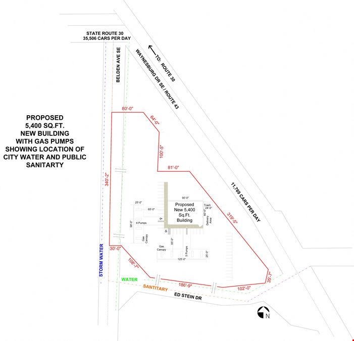 2.27 ACRES OF INDUSTRIAL LAND @ RT. 30 & 43 SOUTH