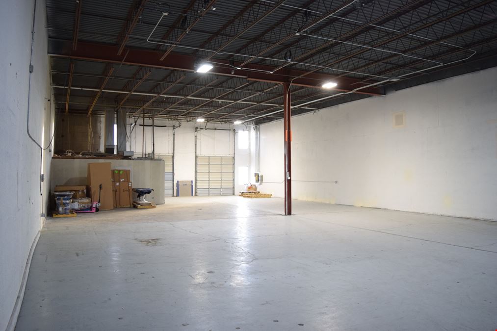 4,732 SF office/warehouse with dock high and drive in loading