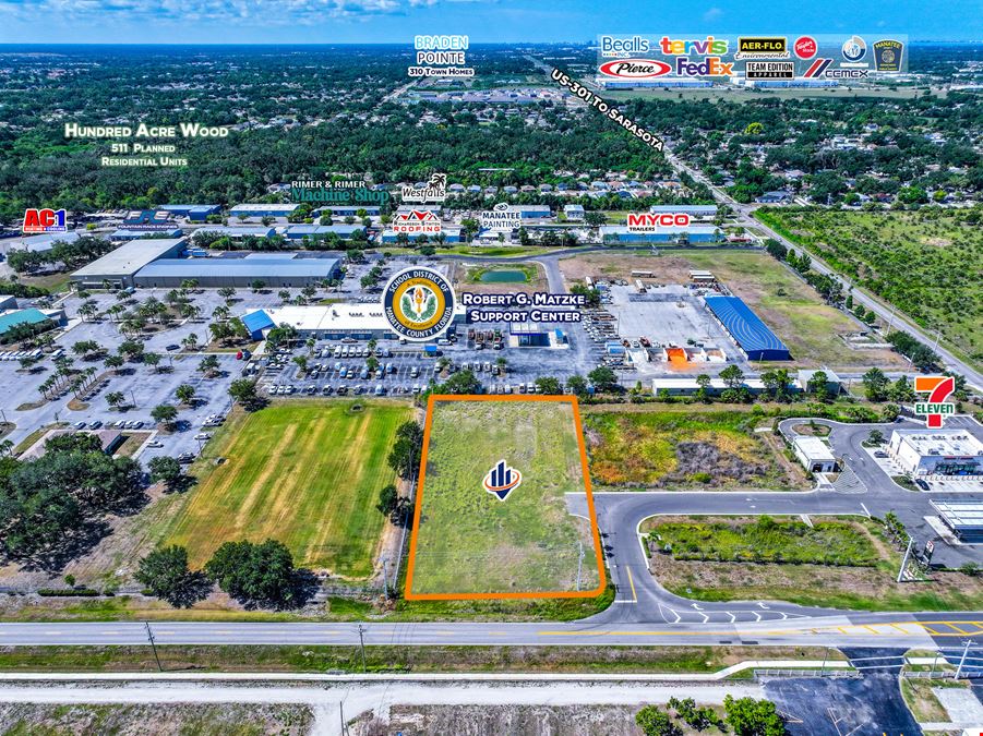 1+/- Acre Central Bradenton Commercial Pad
