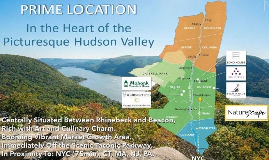 NatureScape Hudson Valley 480-Acres Development Site opportunities -  only 75-minute drive from Manhattan