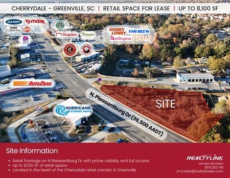 Preview of Retail space for Rent at 3010 N Pleasantburg Dr