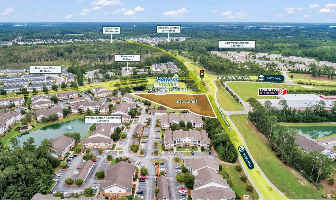 1.70 AC Prime Retail Pad | Adjacent to Parker’s