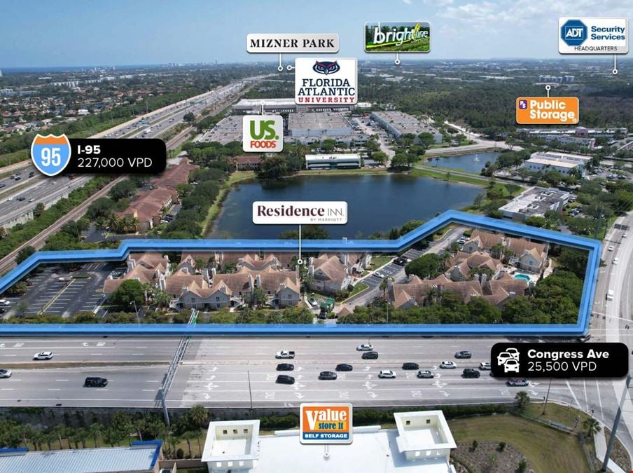 Residence Inn by Marriott Boca Raton | 120 Rooms | 4.26 Acres