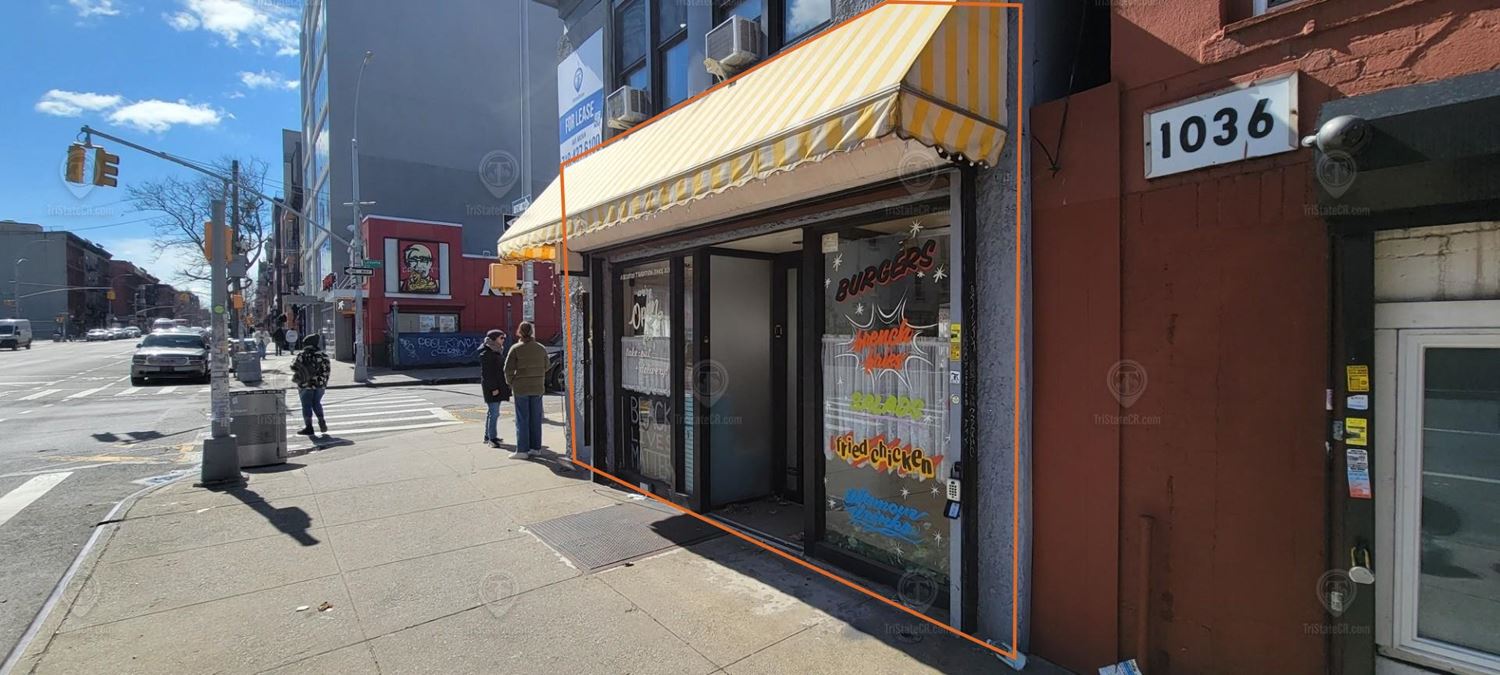 1,500 SF | 1038 Bedford Ave | Retail Space for Lease