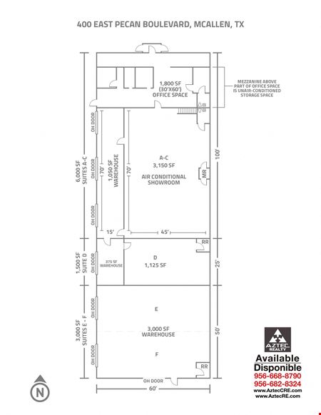 Preview of commercial space at 400 E. Pecan Blvd. 