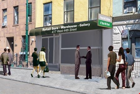 Preview of Retail space for Rent at 417 West 44th Street