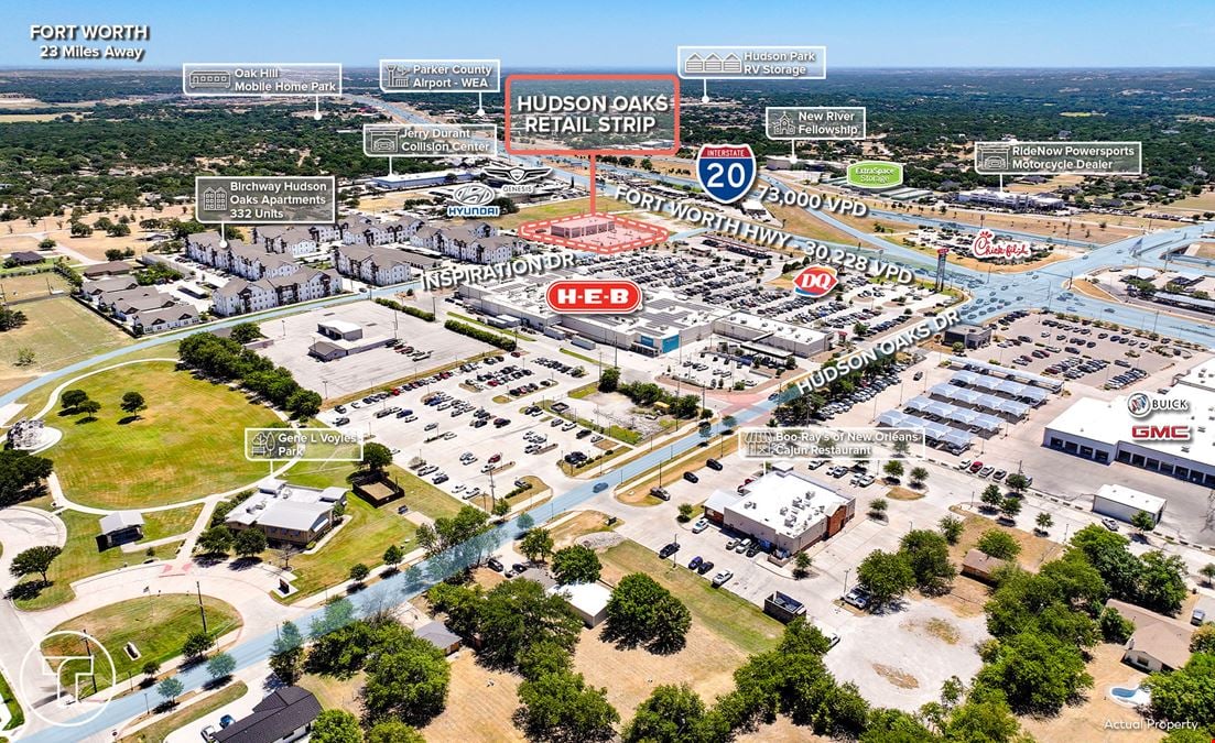 HEB Anchored Hudson Oaks Retail Strip