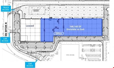 Preview of Industrial space for Rent at 3625 N Wilke Rd