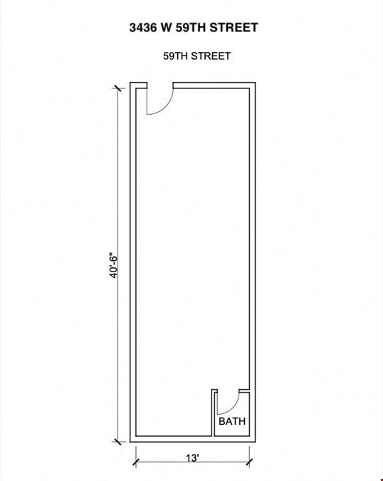 3436 W 59th St. - +/-650 SF Commercial Storefront