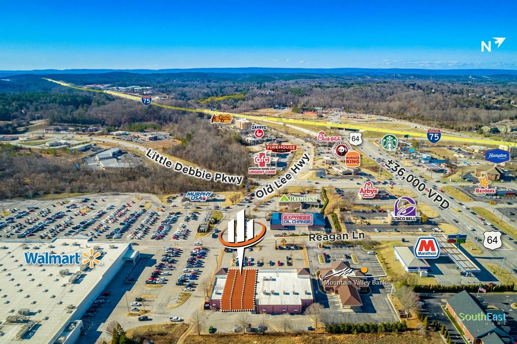 Walmart Shadow Anchored Strip Center