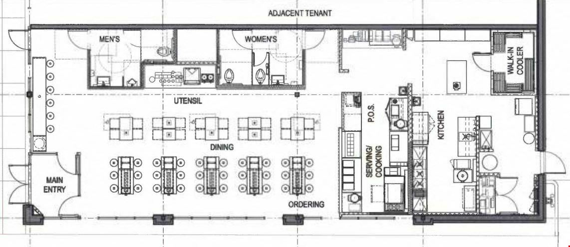 High-Traffic Strip Center | 2nd Generation Restaurant Endcap