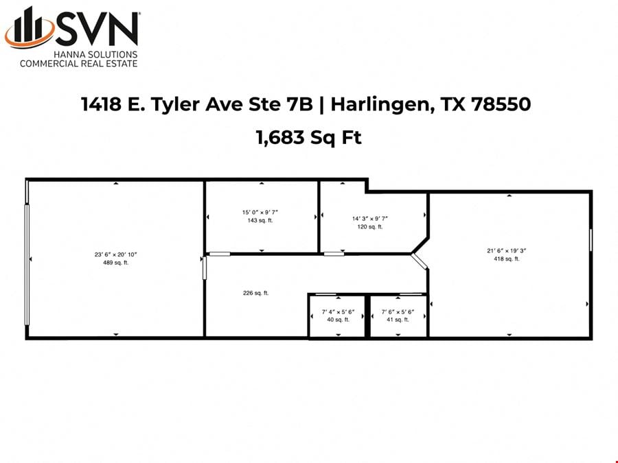 1,683 SF Retail Space | Tyler Square Shopping Center