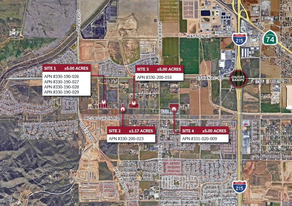 Menifee Land Sites