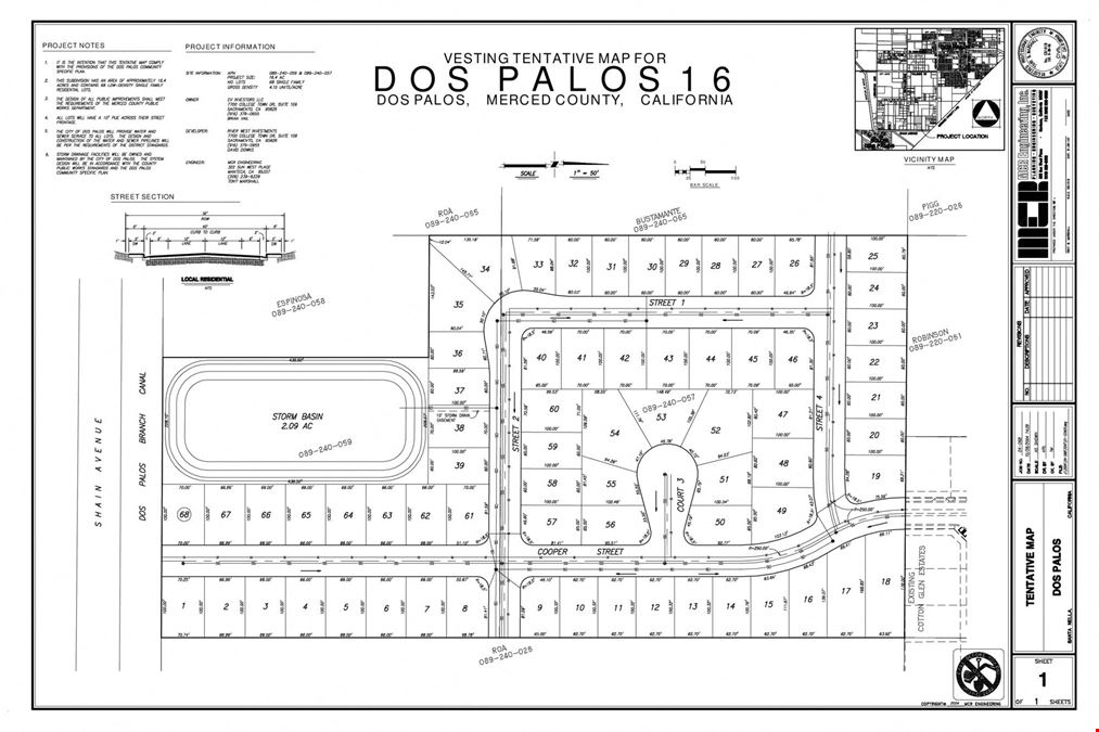 ±16.40 Acres of Vacant Residential Land in Dos Palos, CA