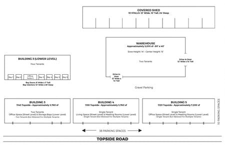 Preview of Office space for Rent at 1120 - 1140 Topside Road
