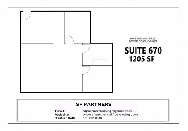 Preview of Office space for Rent at 3600 Yosemite St
