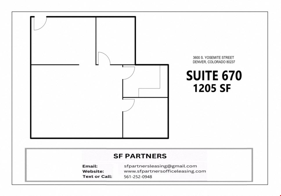 1205 SF Suite 670 Professional & Medical Office Space
